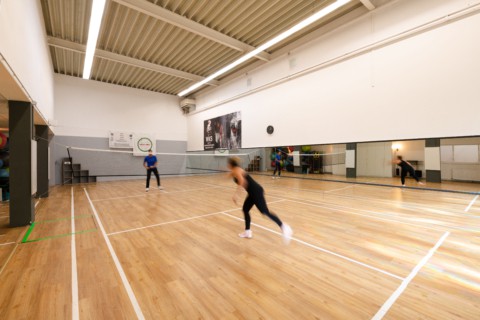 Badmintonspieler im Sportcenter Marco Polo