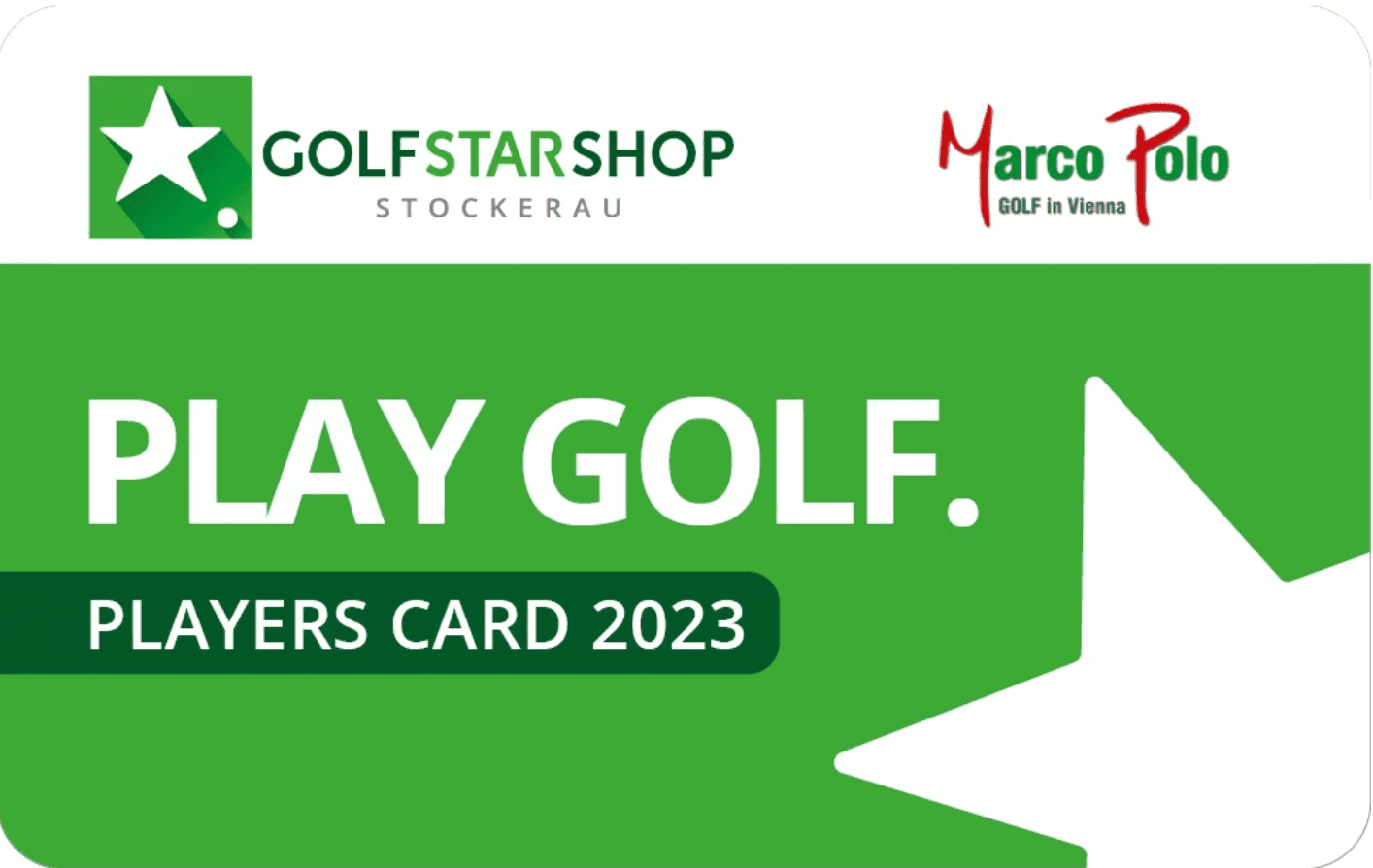 Beispiel einer Karte der Golfstar Shop Players Card